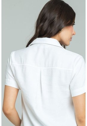 Blusa Kenia Blanco Ragged Pf11113163