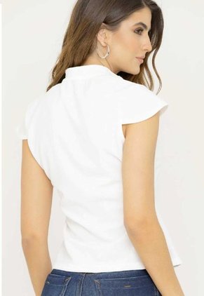 Blusa Blunt Blanco Ragged Pf12120212