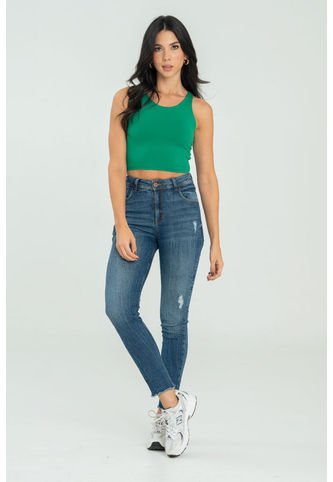 Jeans Maldivas Azul Ragged Pf21350051 Ragged