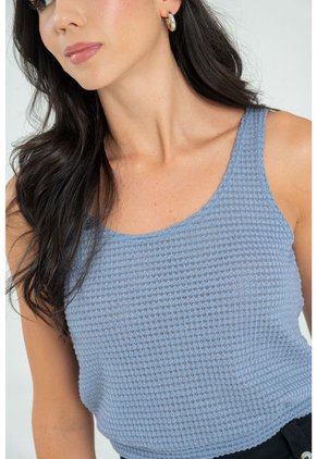 Top Tejido Malaga Azul Ragged Pf11121139