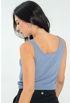 Top Tejido Malaga Azul Ragged Pf11121139