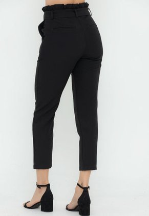 Pantalon Paper Bag Zafiro Negro Ragged Pf12310332