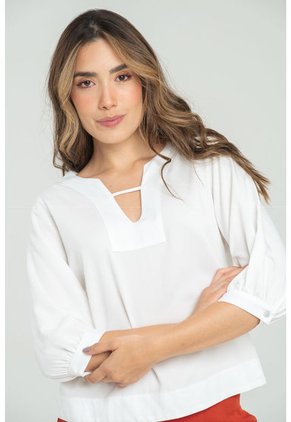 Blusa Malanhi Blanco Ragged Pf11112852