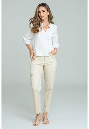 Blusa Madelin Blanco Ragged Pf11113073