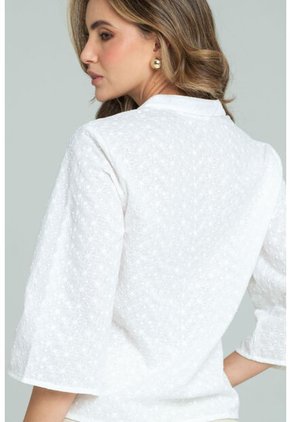 Blusa Madelin Blanco Ragged Pf11113073