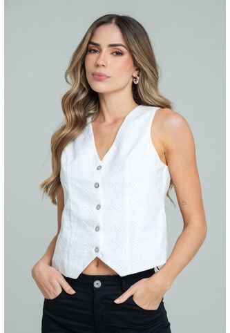 Chaleco Girlhis Blanco Ragged Pf11150052 Ragged