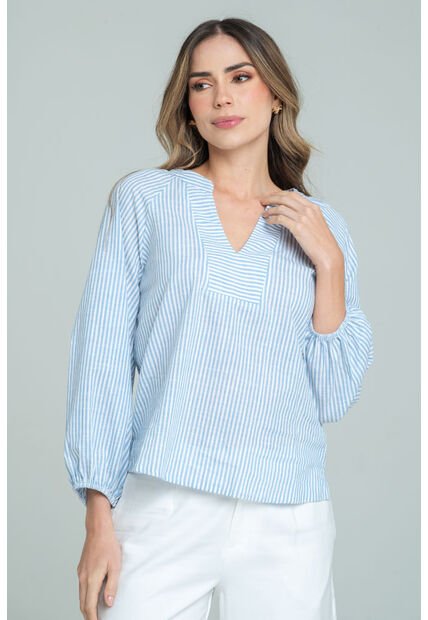 Blusa Macarana Azul Ragged Pf11113087