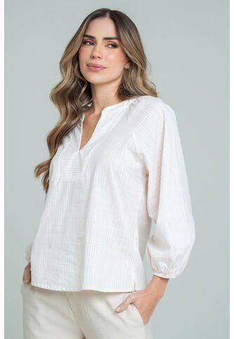 Blusa Macarana Beige Ragged Pf11113087 Ragged