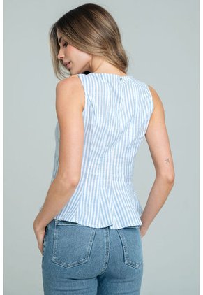 Blusa Alice Azul Ragged Pf11113069