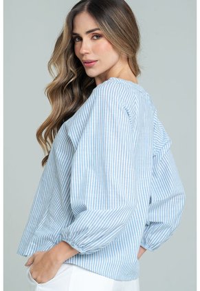 Blusa Macarana Azul Ragged Pf11113087