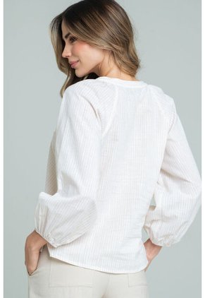 Blusa Macarana Beige Ragged Pf11113087