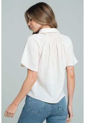 Camisa Mily Beige Ragged Pf11113080