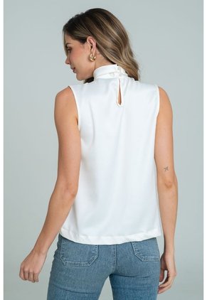 Blusa Nhievia Blanco Ragged Pf12110883