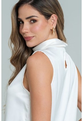 Blusa Nhievia Blanco Ragged Pf12110883