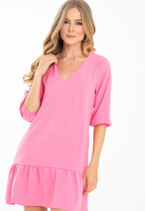 Vestido Malvina Rosa Ragged Pf11511261