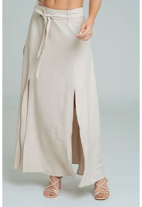 Falda Laura Beige Ragged Pf11320524