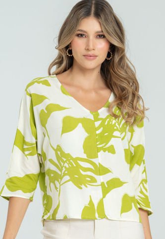 Blusa Everdeen Verde Ragged Pf11112673 Ragged