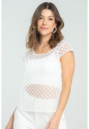 Blusa Vhelma Blanco Ragged Pf12110844