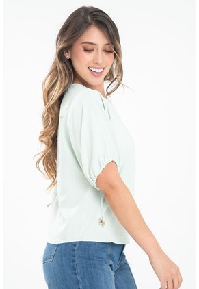 Blusa Lhigne Verde Ragged Pf31113677