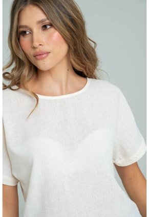 Blusa Amareo Beige Ragged Pf11113084