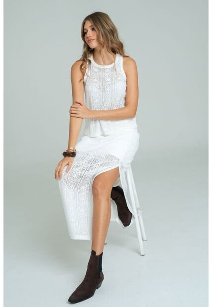 Blusa Tejida Mysha Blanco Ragged Pf11113060