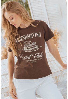 Camiseta Friends Café Ragged Pf21120110