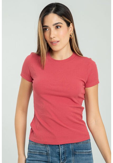 Camiseta Rib Rojo Ragged Pf11121165
