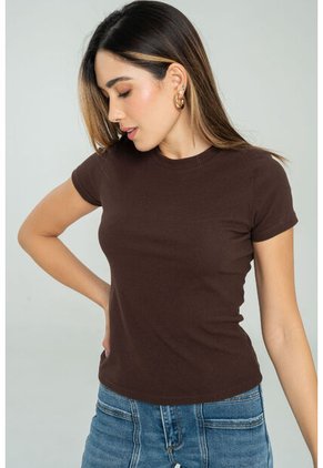 Camiseta Rib Café Ragged Pf11121165