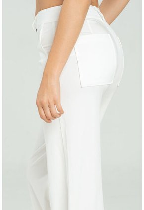 Pantalon Swan Bolsillos Blanco Ragged Pf11310858