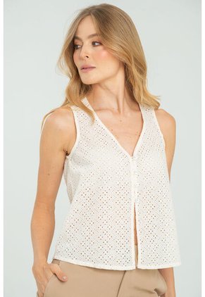 Chaleco Lowe Beige Ragged Pf11150046