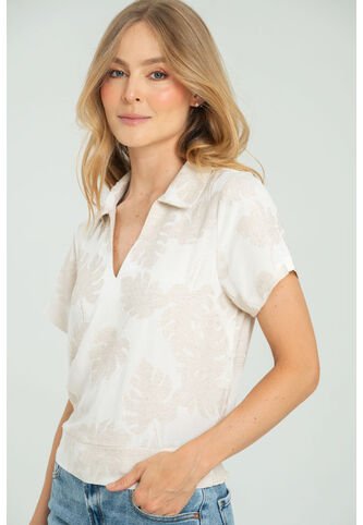 Blusa Natural Blanco Ragged Pf11113024 Ragged