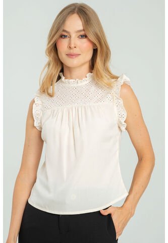 Blusa Emelie Beige Ragged Pf11113000 Ragged