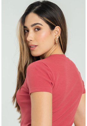 Camiseta Rib Rojo Ragged Pf11121165