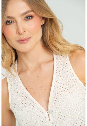 Chaleco Lowe Beige Ragged Pf11150046