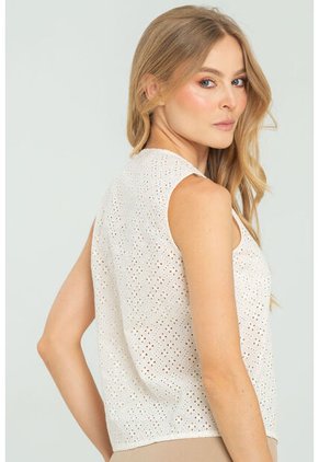 Chaleco Lowe Beige Ragged Pf11150046