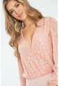 Body Manga Larga Brillo Rosa Ragged Pf12100001 de Ragged