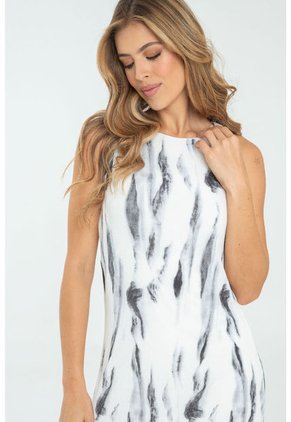 Vestido Canvas Blanco Ragged Pf11511323