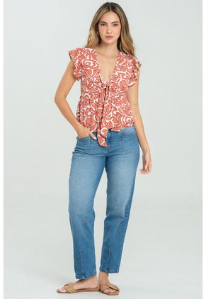 Blusa Samantha Rojo Ragged Pf11112958