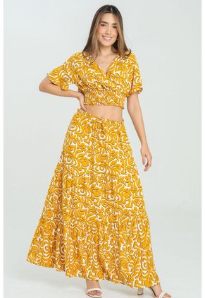 Blusa Macondo Amarillo Ragged Pf11112959