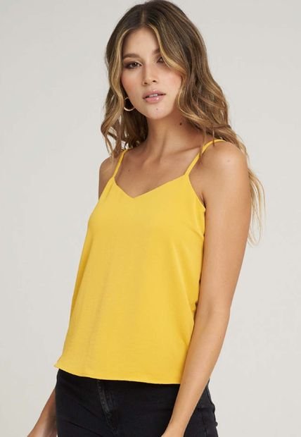 Blusa Tonight Amarillo Ragged Pf11112388