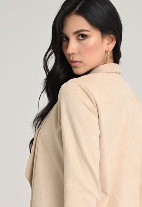 Chaqueta Suede Beige Ragged Pf11130254