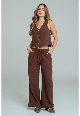 Pantalon Amaru Café Ragged Pf11310915 Ragged