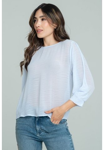 Blusa Cloren Azul Ragged Pf12110881 Ragged