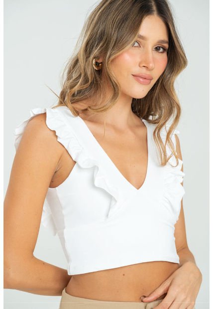 Crop Top Hattie Blanco Ragged Pf13120820