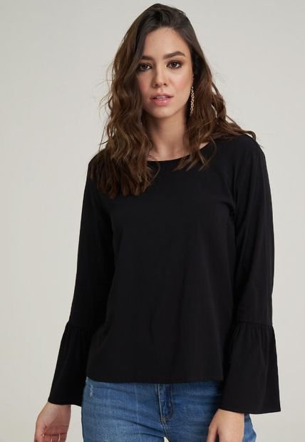 Blusa Santorini Negro Ragged Pf11112518