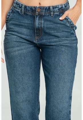 Jeans Mom Giotto Azul Ragged Pf21350060