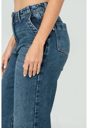 Jeans Mom Giotto Azul Ragged Pf21350060