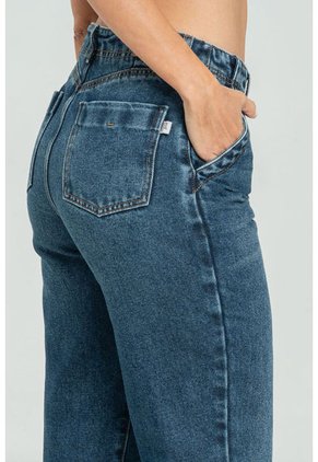 Jeans Mom Giotto Azul Ragged Pf21350060