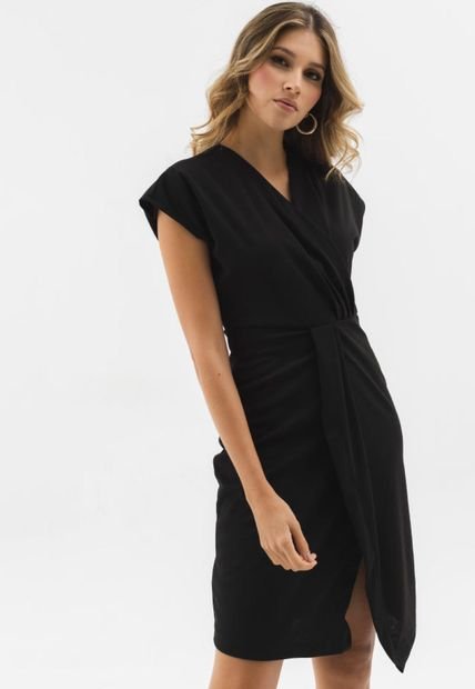 Vestido Santorini Negro Ragged Pf12510320