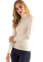 Basica Casual Cuello Tortuga Blanco Ragged Pf14120012 de Ragged